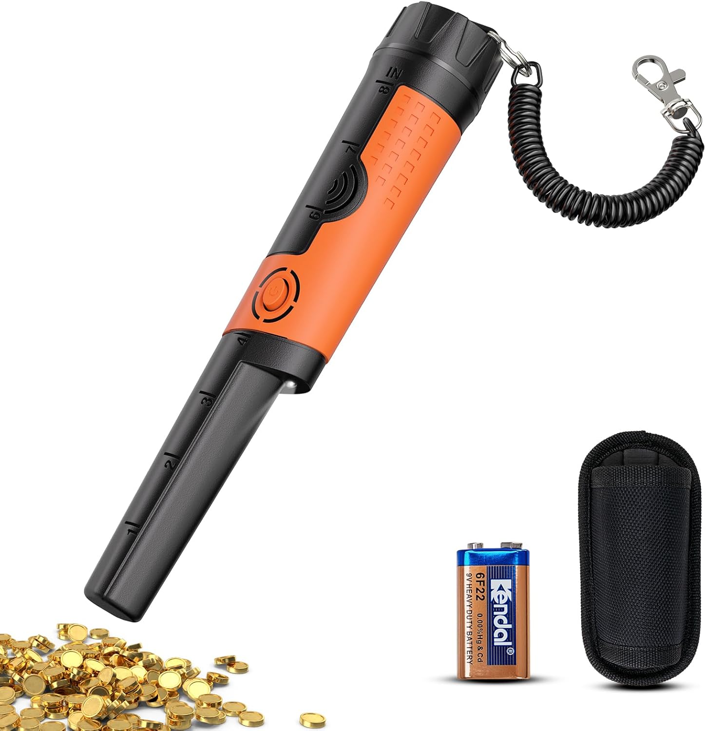 Waterproof metal detector pinpointer