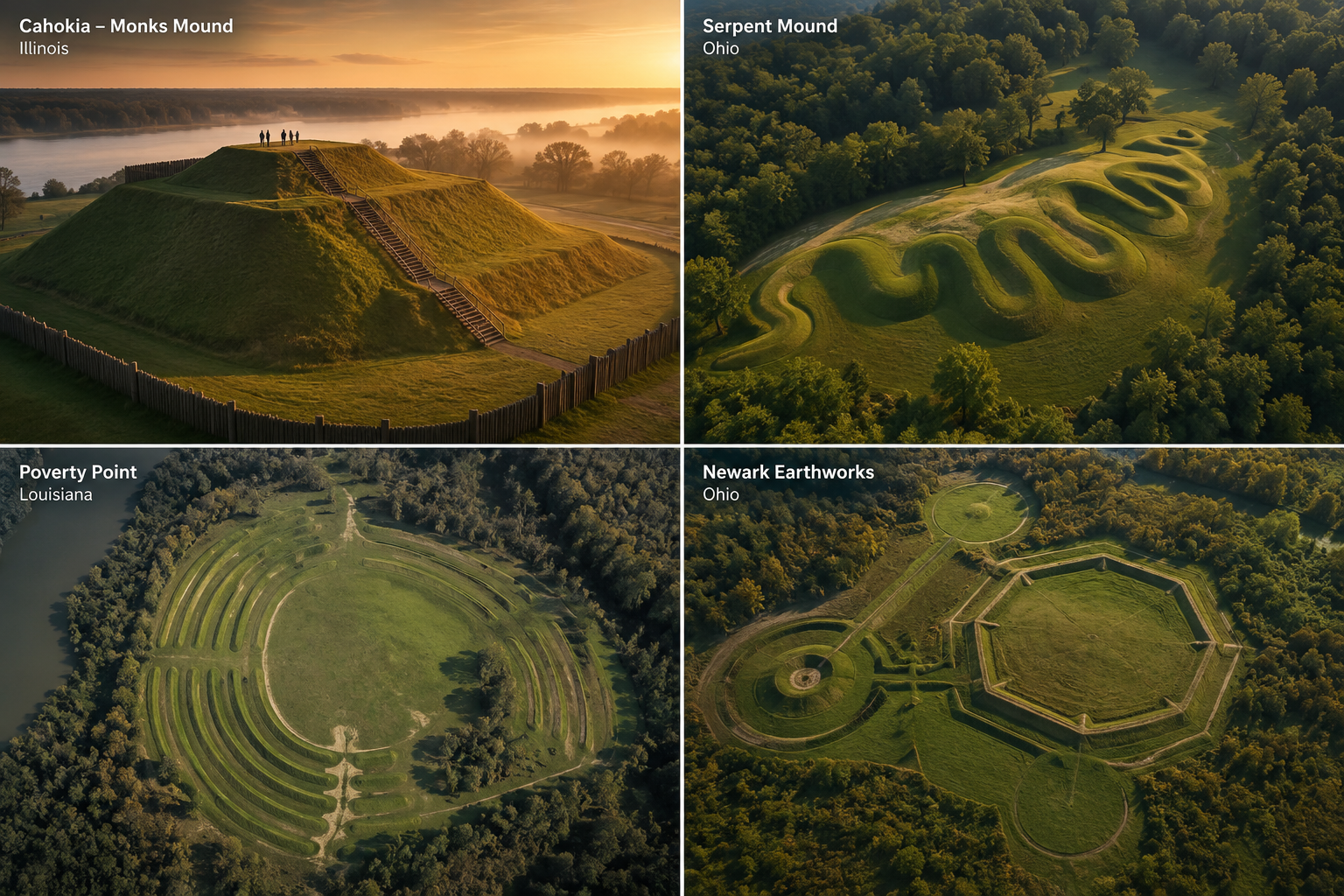 Ancient earthworks of the American Midwest