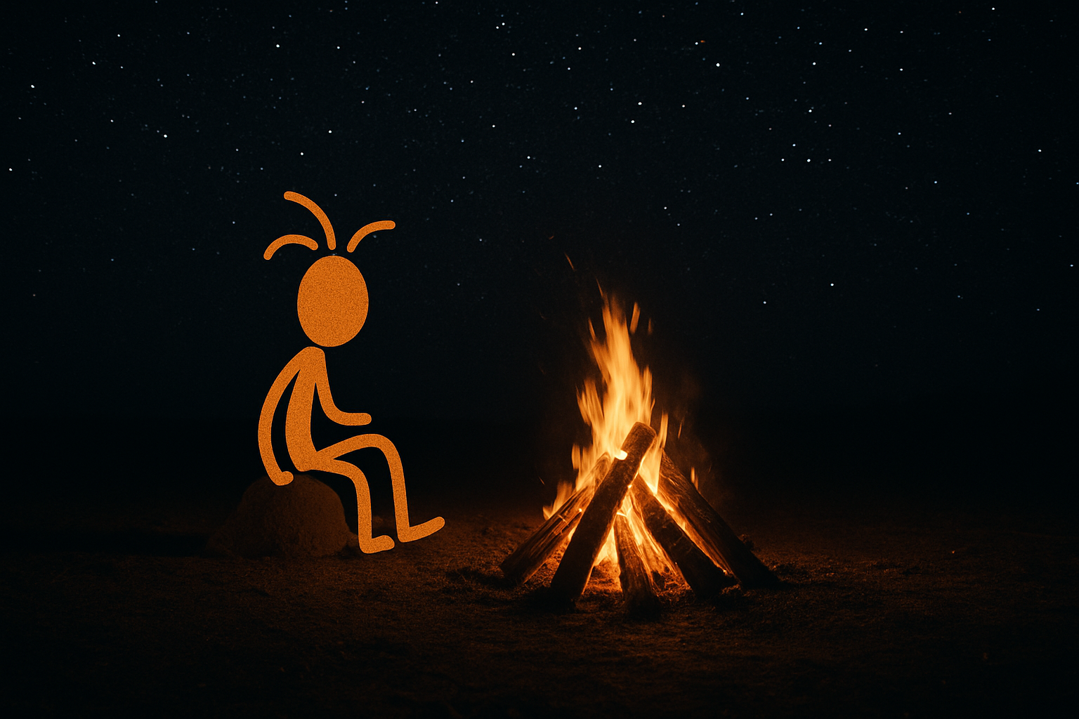 Topo by the fire