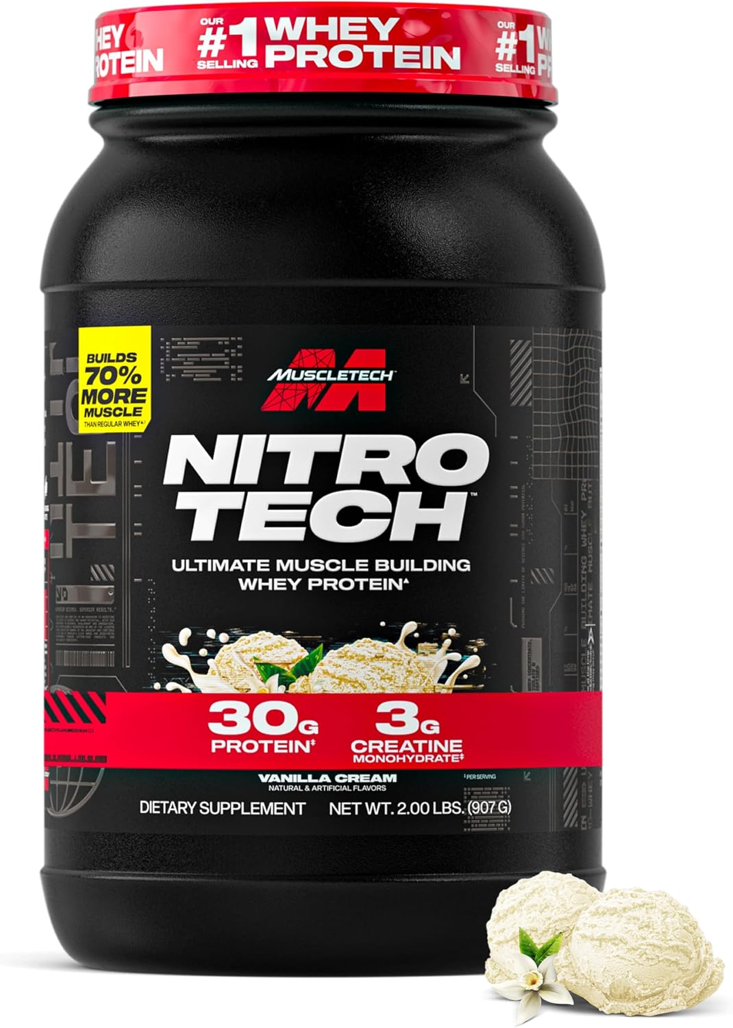 Muscletech Nitro-Tech Whey Protein + Creatine