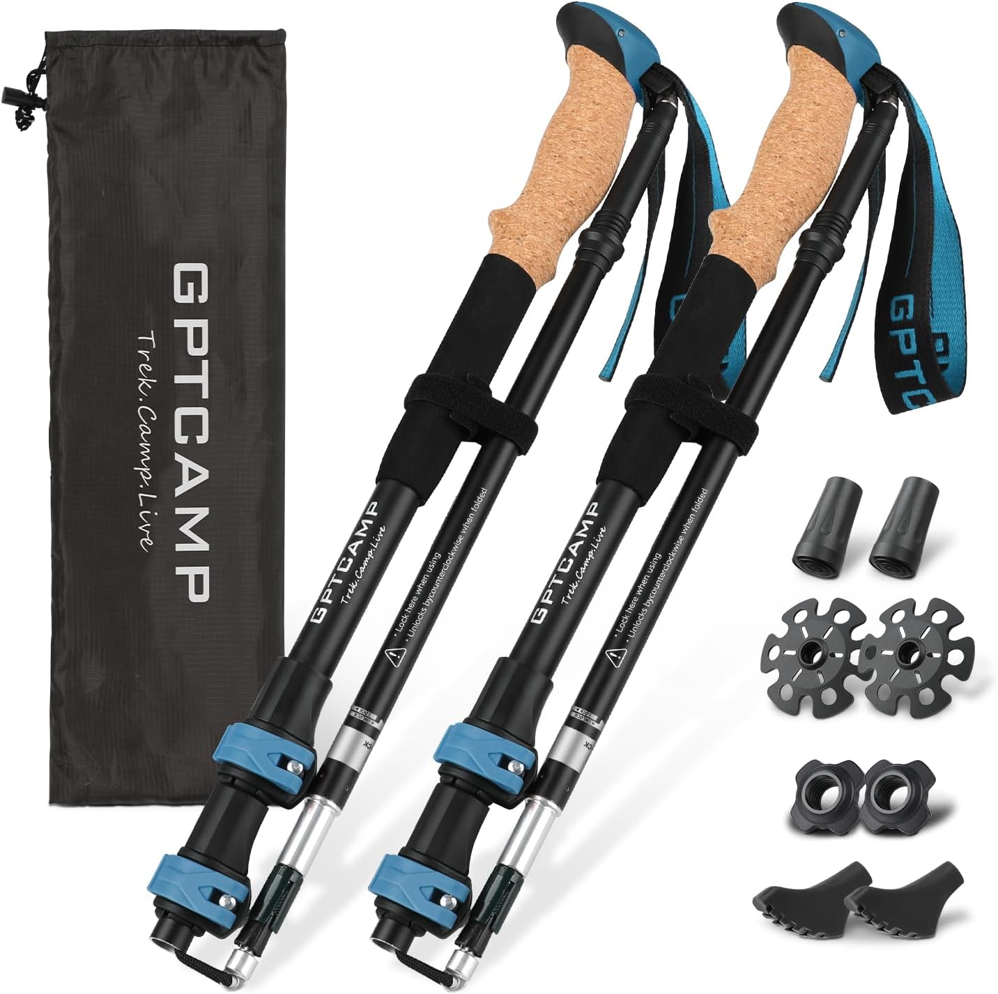 GPTCAMP Collapsible Trekking Poles