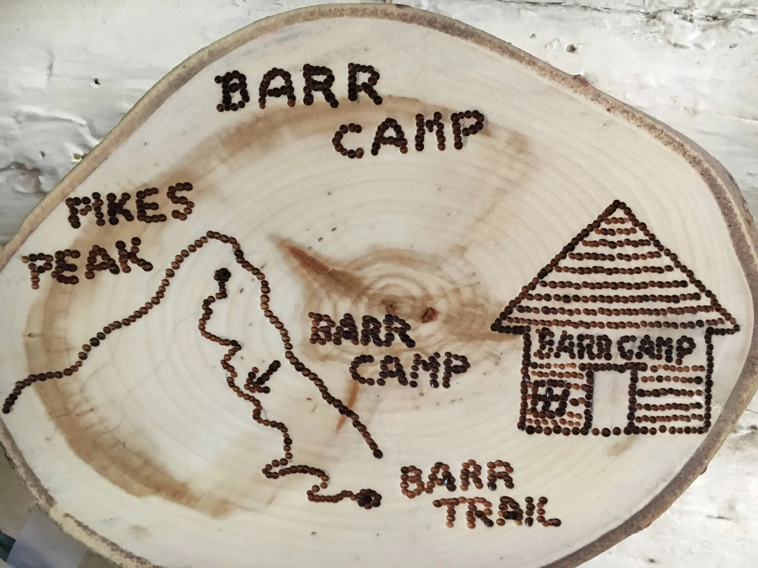 Barr Camp — the halfway house on Pikes Peak, elevation 10,200 feet. Stop. Visit. Listen.