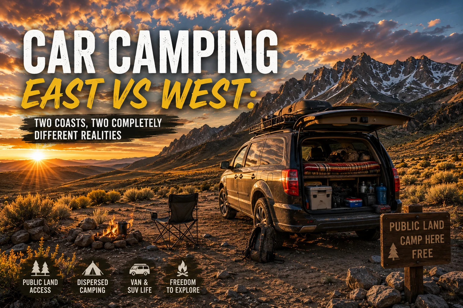 Car Camping East vs West: Two Coasts, Two Completely Different Realities
