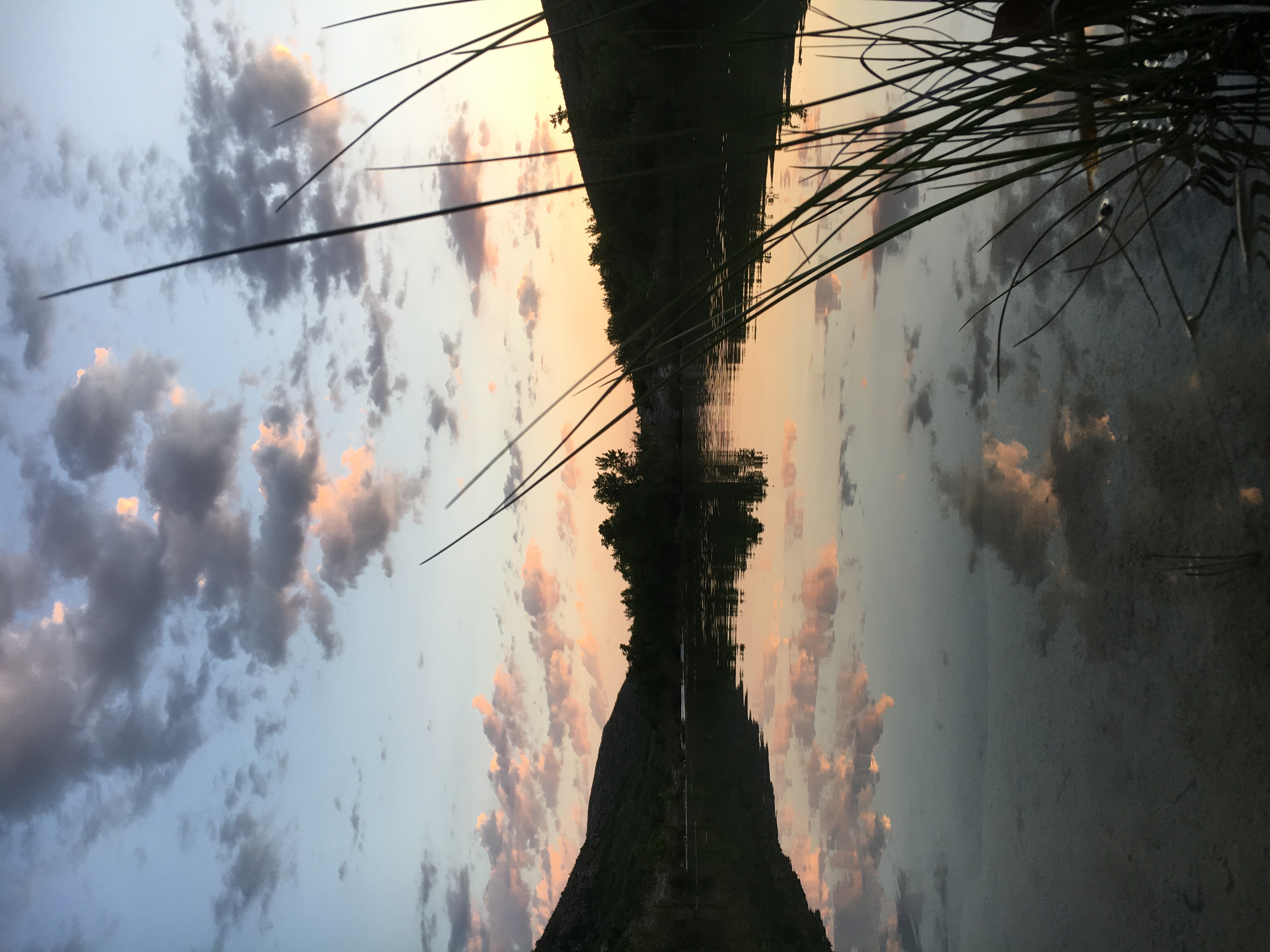 End of day on the Devils River — the water goes still before dark