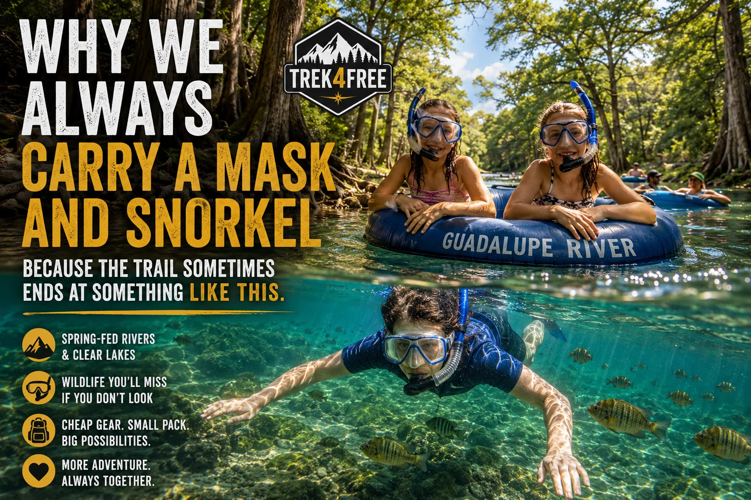Why We Always Carry a Mask and Snorkel