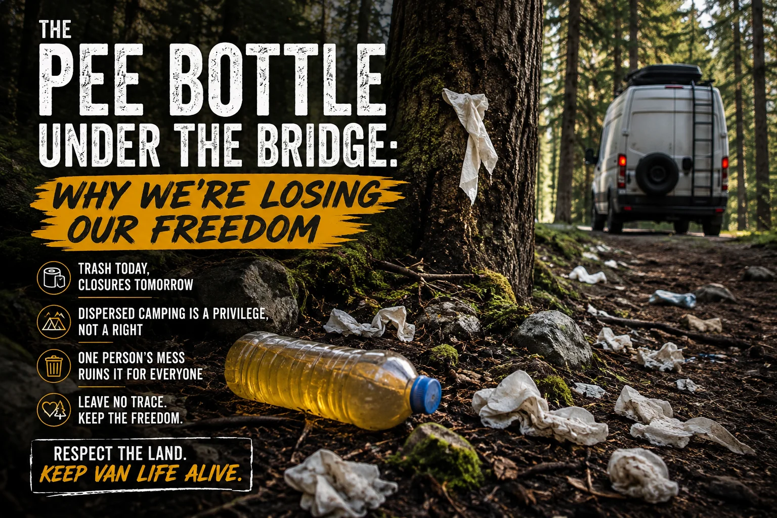 The Pee Bottle Under the Bridge: Why We're Losing Our Freedom