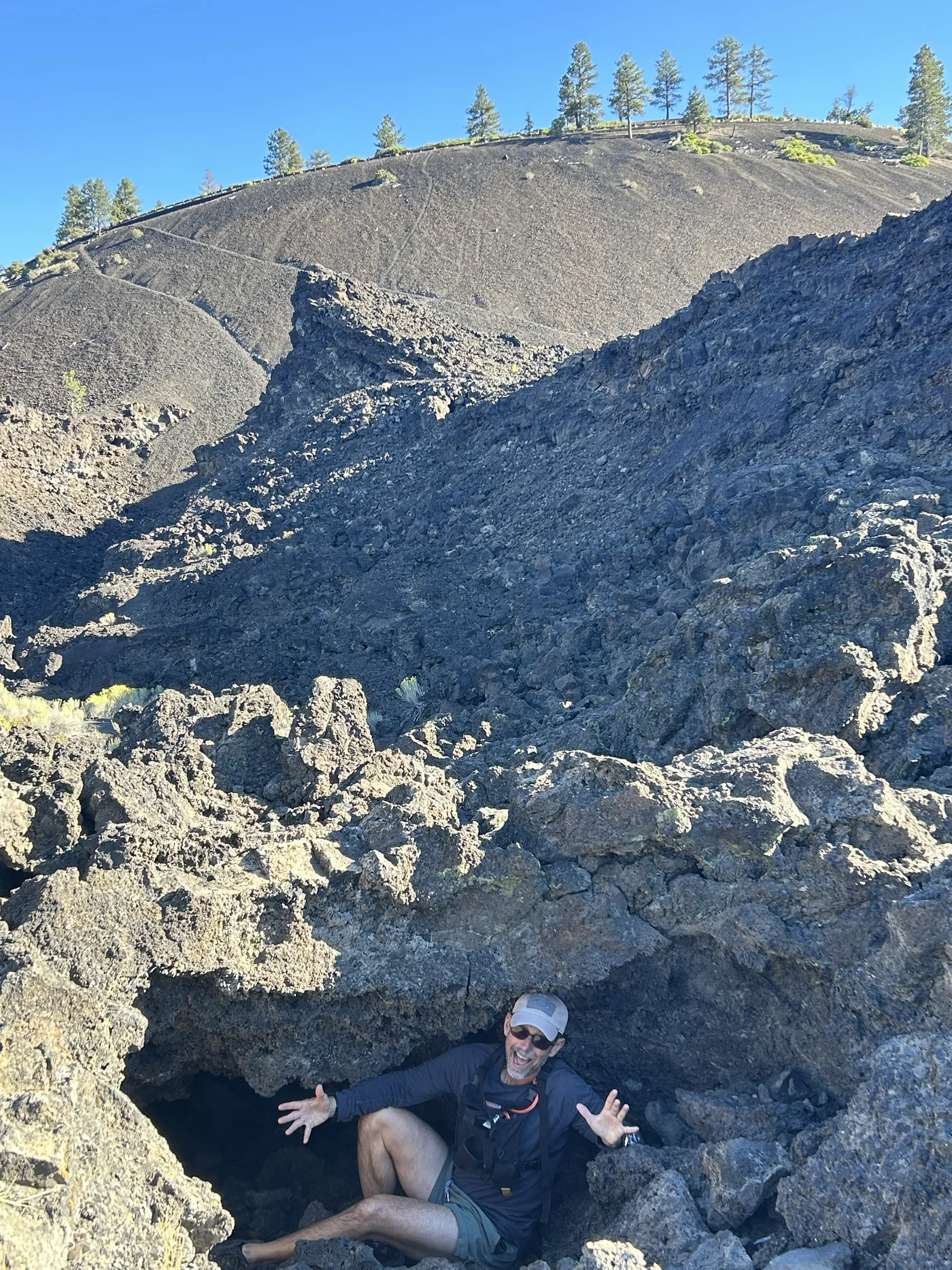 Volcanic terrain inside Newberry National Volcanic Monument — last erupted 1,300 years ago, younger than the founding of the Holy Roman Empire.