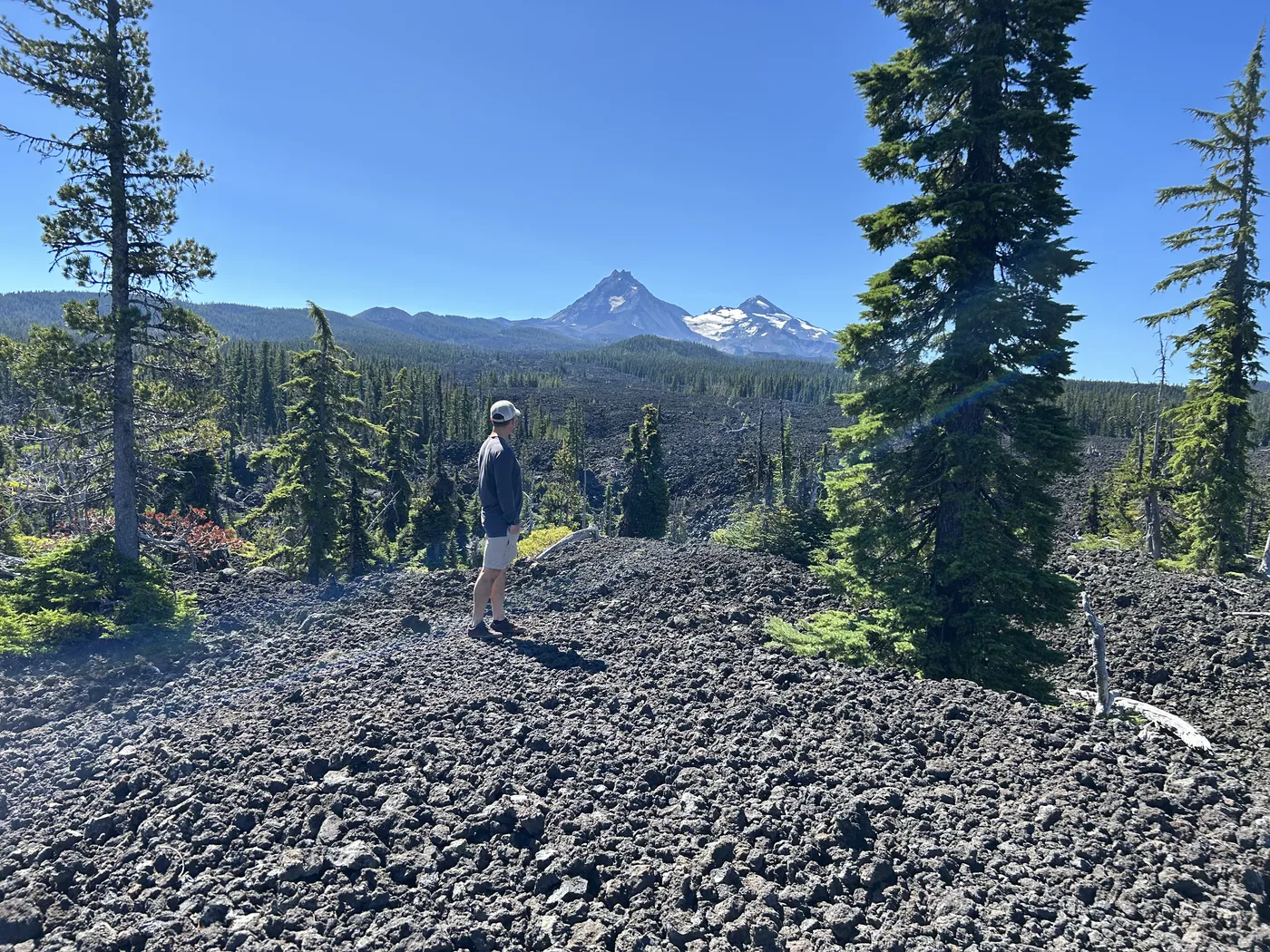 The Oregon Cascades — volcanic peaks visible from Sisters, Oregon