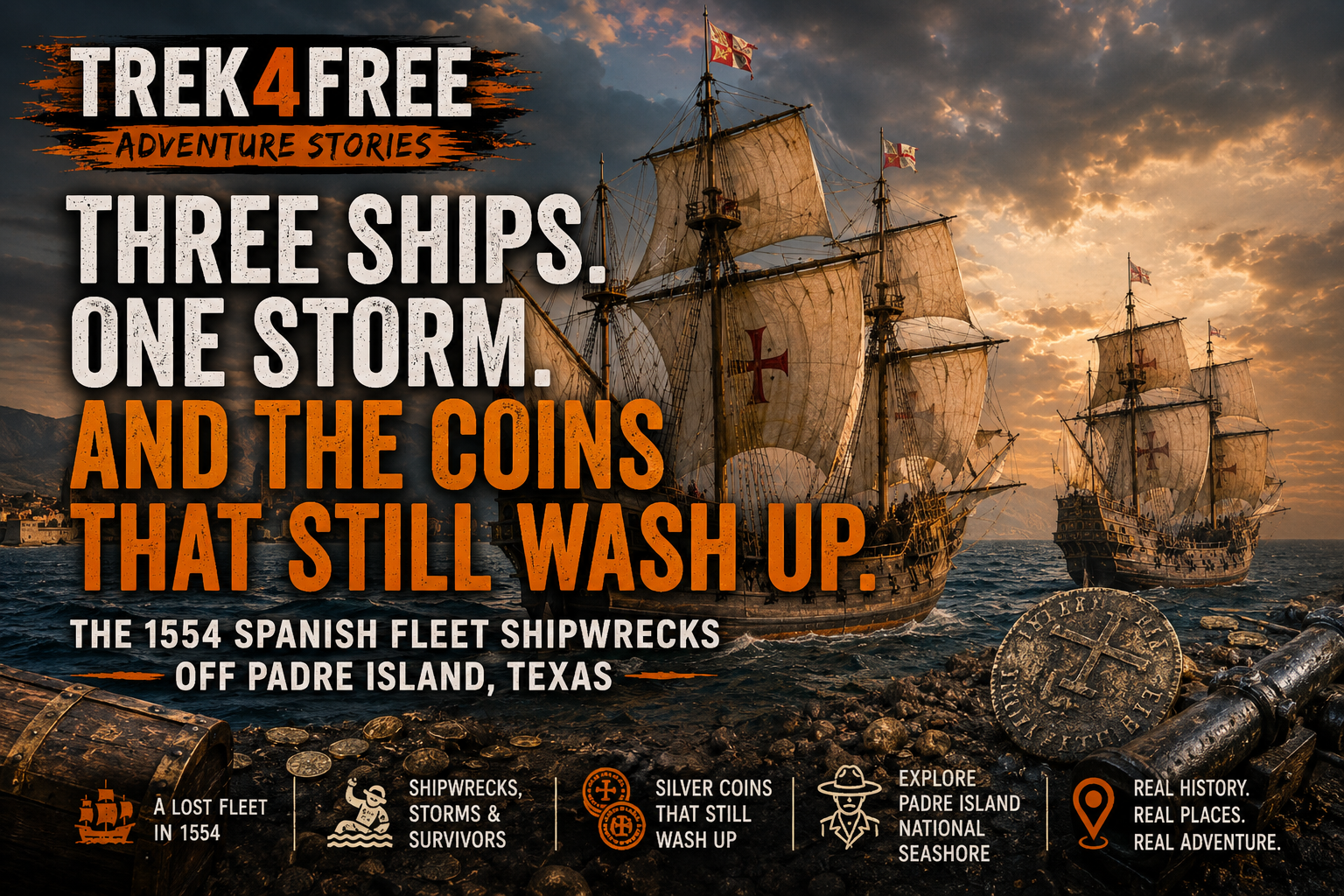 Three Ships, One Storm, and the Coins That Still Wash Up