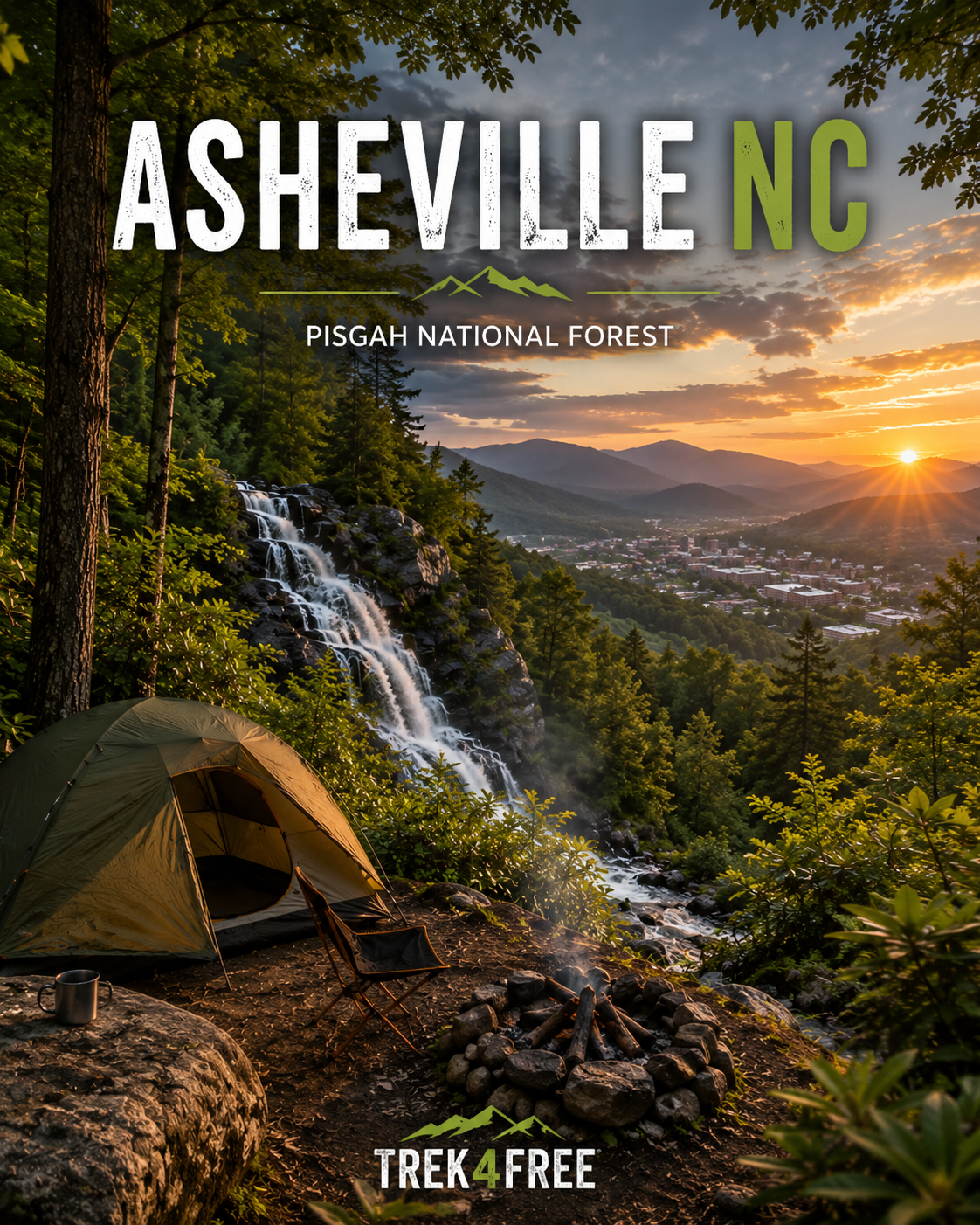 Free Camping Near Asheville NC (With Waterfalls to Prove It)