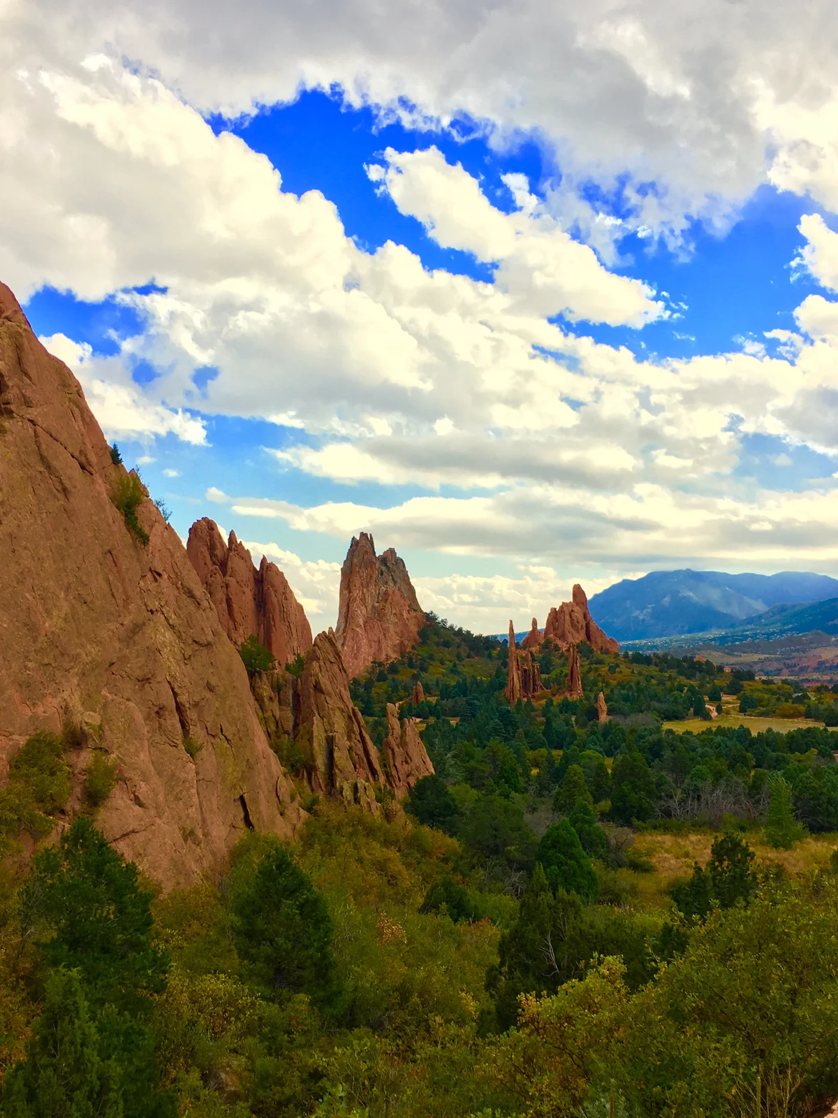 Dramatic sky over Garden of the Gods, Colorado Springs, Colorado