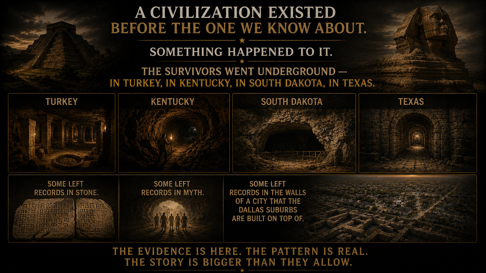 A lost civilization buried beneath us — still there
