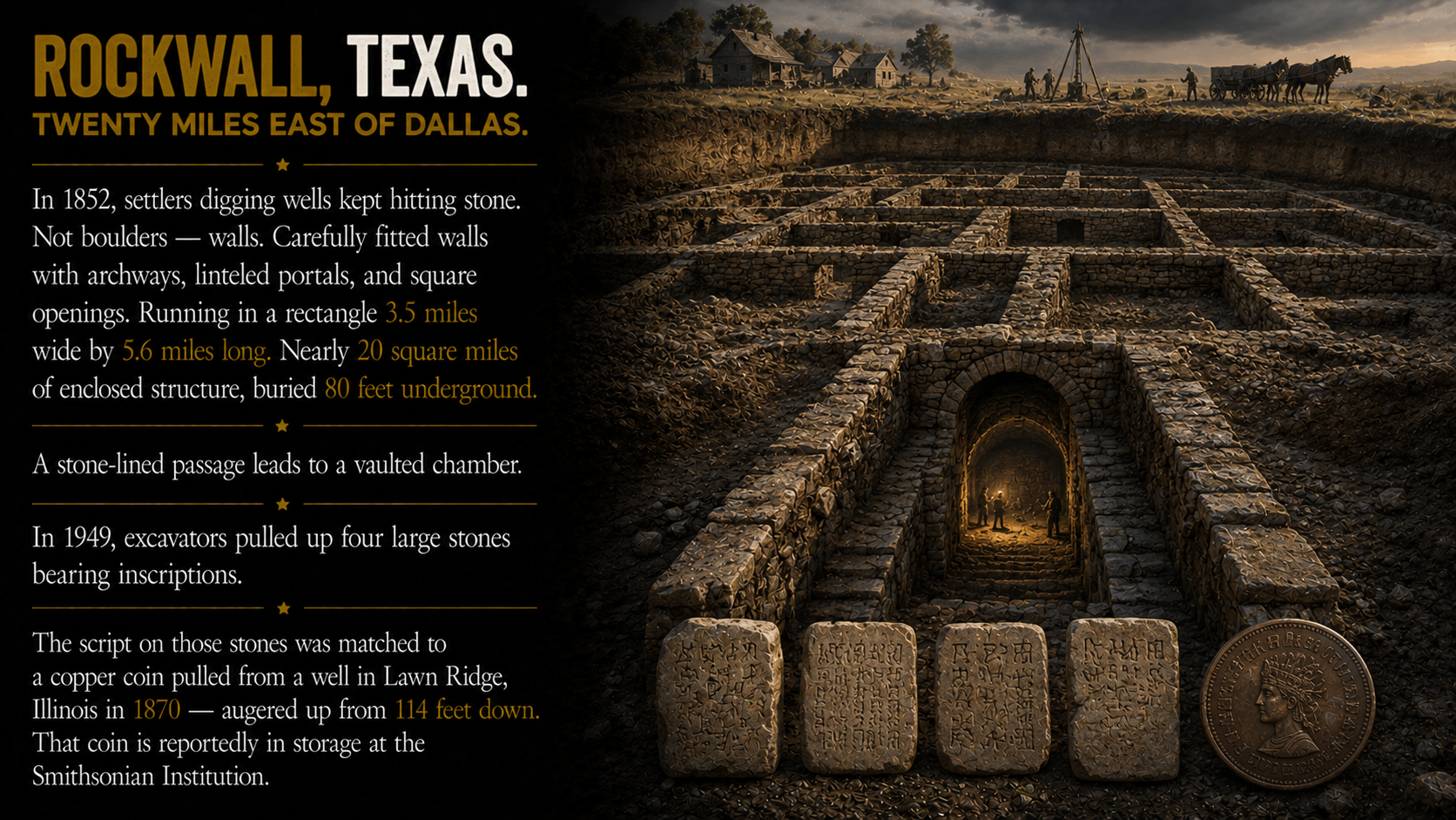 Unearthing the ancient wall beneath Rockwall, Texas